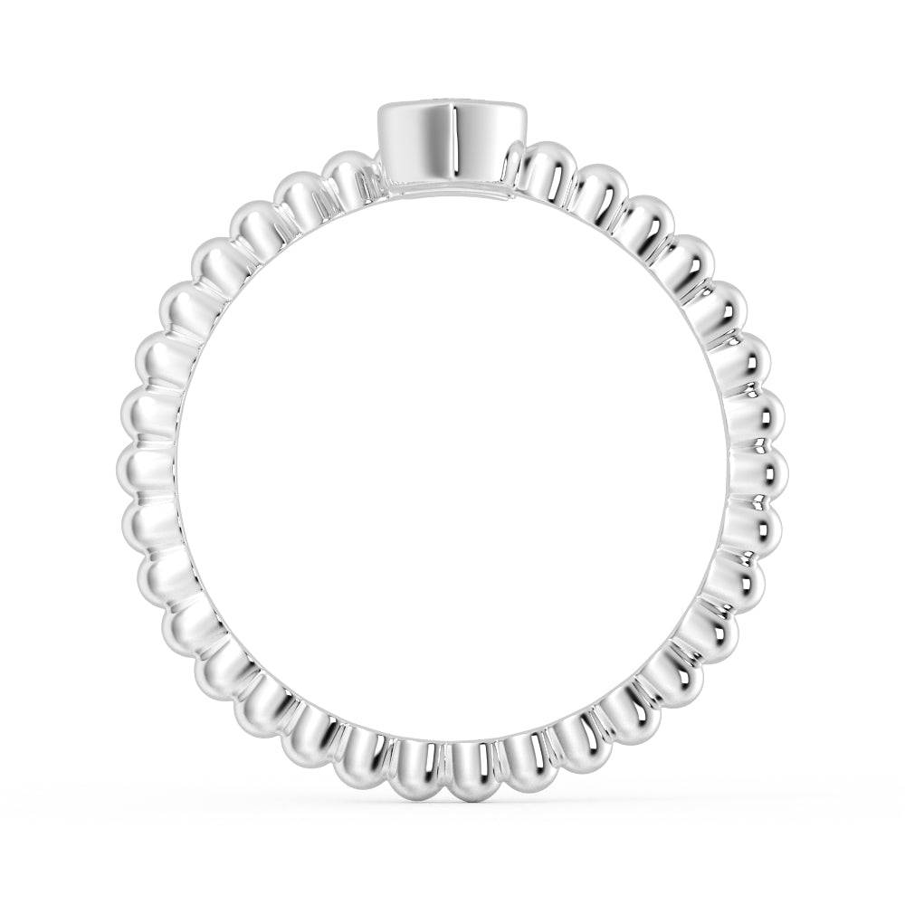 Lab Grown Diamond Personalized Initial Promise Ring for Women - Custom Engraved 14K Gold/White Gold Name Letter Ring - Perfect for Anniversaries, Engagements & Special Occasions