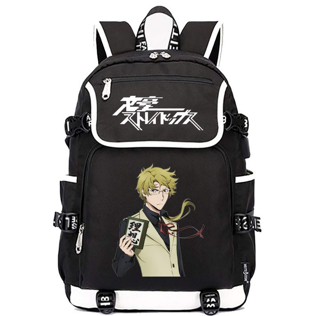 GO2COSY Anime Bungo Stray Dogs Backpack - Lightweight School Bag for Students, Bookbag Daypack with Laptop Compartment | Perfect for School, College, Travel & Anime Conventions