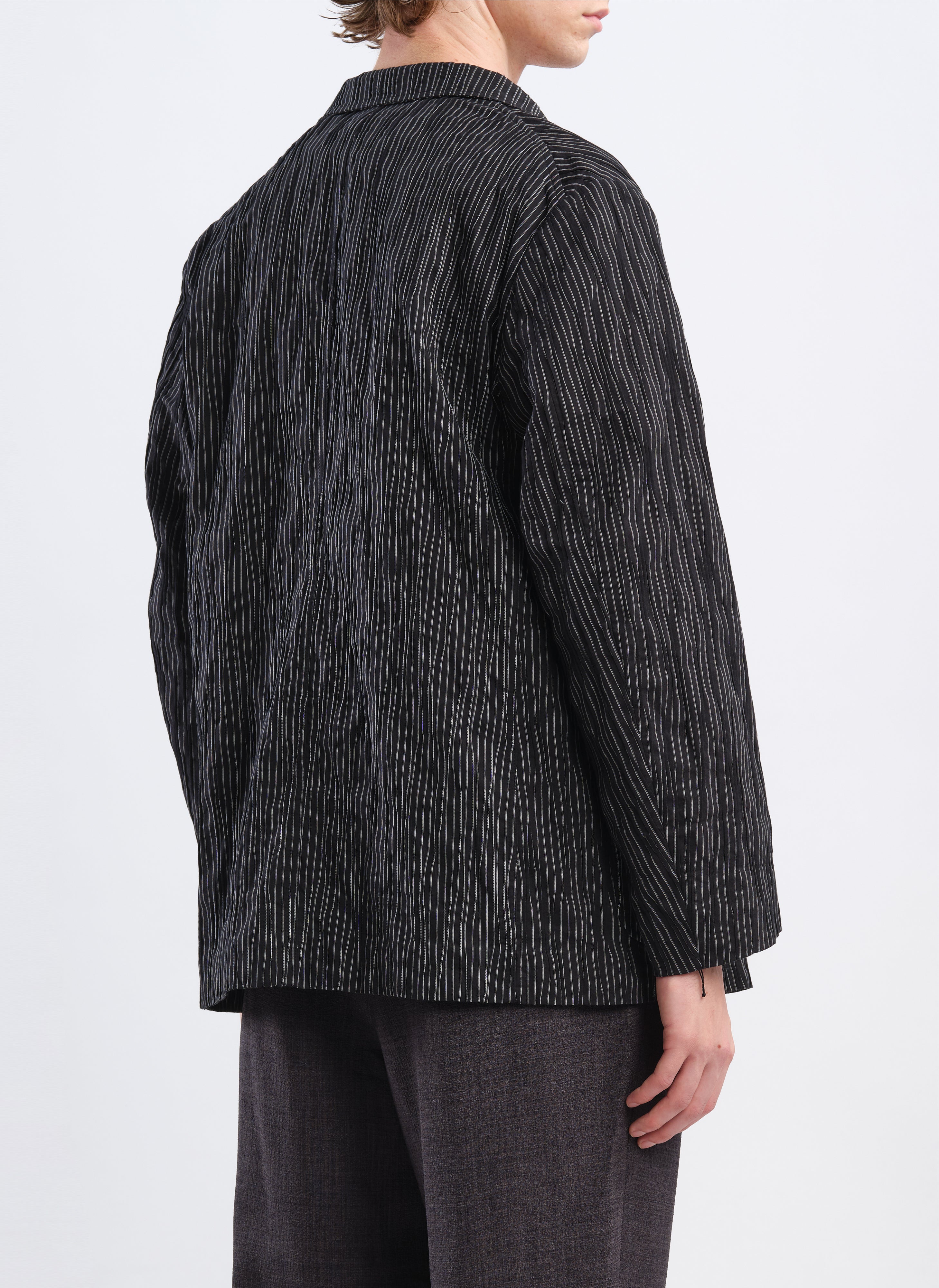 Premium Distorted Cotton Dobby Cloth Double Breasted Blazer for Men - Elegant Business Casual Jacket for Office, Weddings & Formal Events