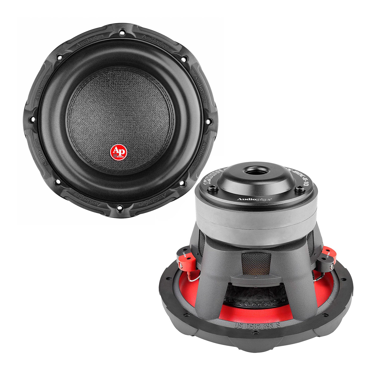 10-Inch Double Stack Composite Cone Subwoofer (TXX BDC II 10) - High Performance Car Audio for Deep Bass in Trucks & SUVs