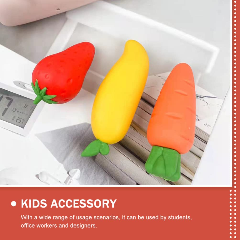 Operitacx 3-Pack Bulk Erasers for School Supplies - Non-Toxic TPE 3D Cartoon Pencil Erasers for Kids, Students & Toddlers - Perfect for Classroom, Homework & Art Projects