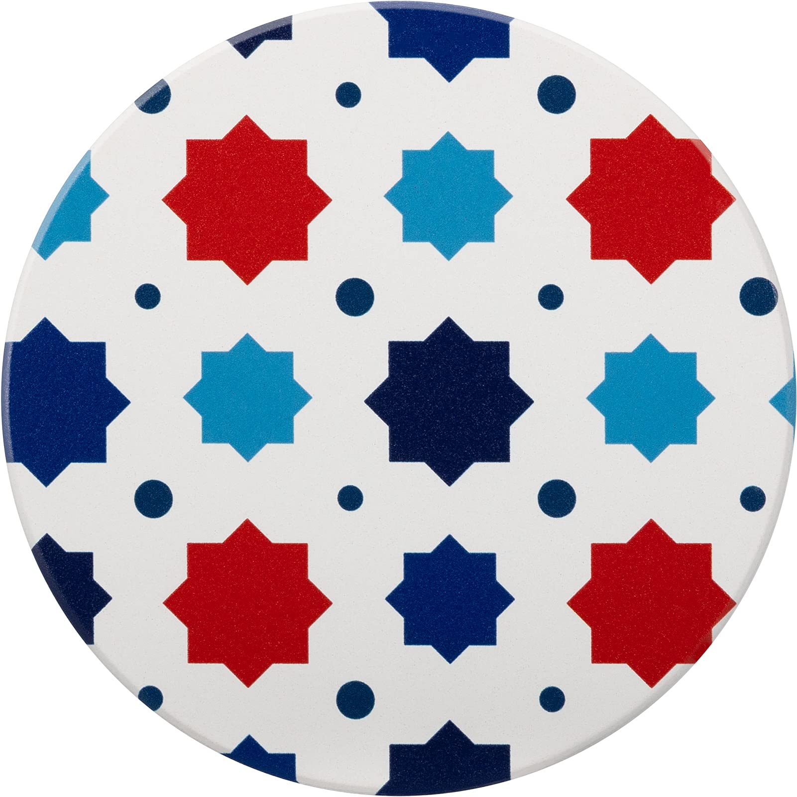 Premium Ceramic Drink Coasters Set of 4 - Absorbent & Durable Coffee Cup Coasters for Hot & Cold Beverages - Perfect for Home, Office, or Restaurant Use