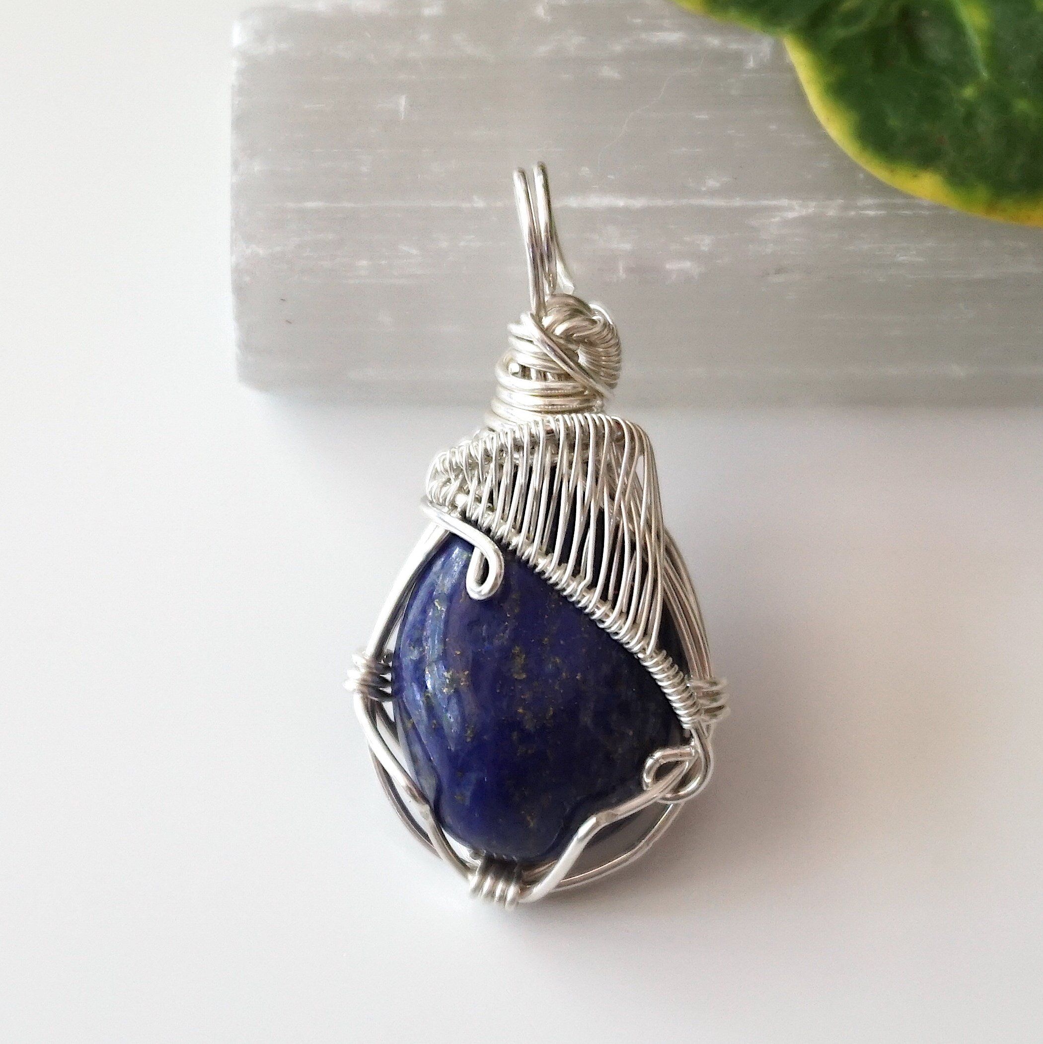 Lapis Lazuli Necklace for Women - Genuine Blue Stone Jewelry for Healing & Spiritual Energy | Perfect for Meditation, Yoga & Gift Giving