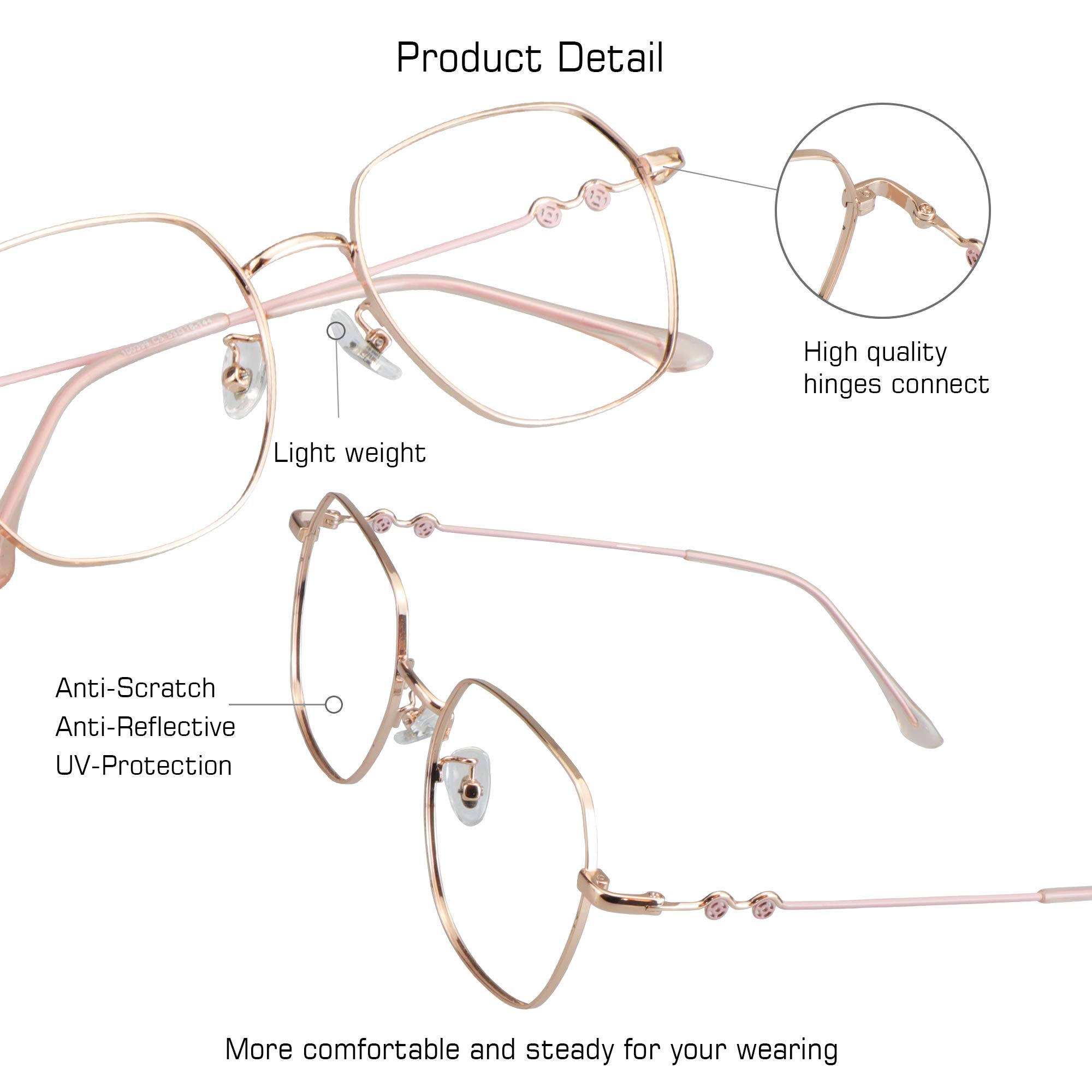 VisionGlobal Bifocal Reading Glasses with Blue Light Blocking - Stylish Retro Square Frames for Men & Women | Perfect for Computer Work, Reading & Screen Time Protection