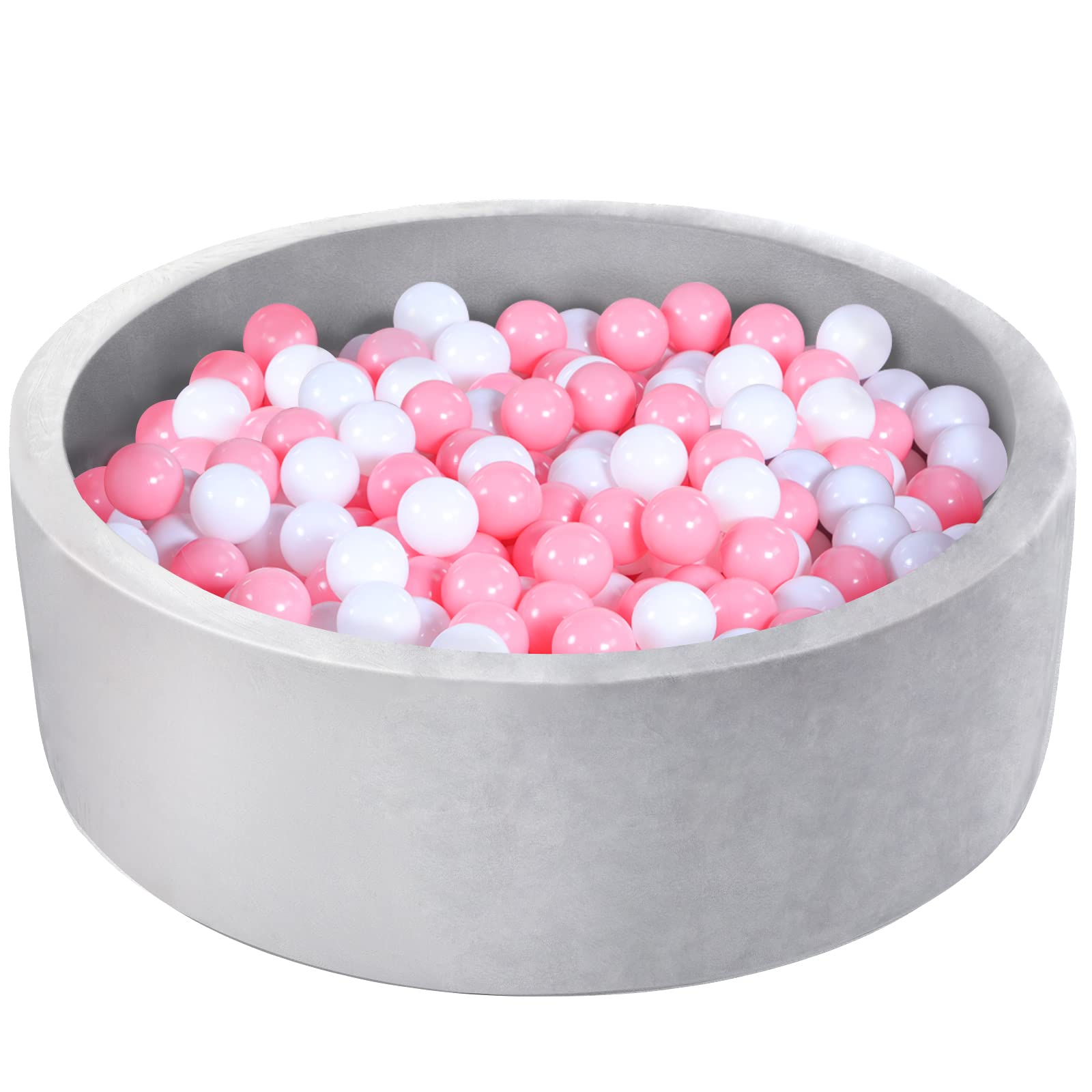 **Toddler Ball Pit - Indoor/Outdoor Foam Play Tent for Kids, Soft Baby Playpen with Colorful Balls, Fun Gift & Toy for Children (Grey) - Perfect for Playrooms, Birthday Parties & Backyard Fun**