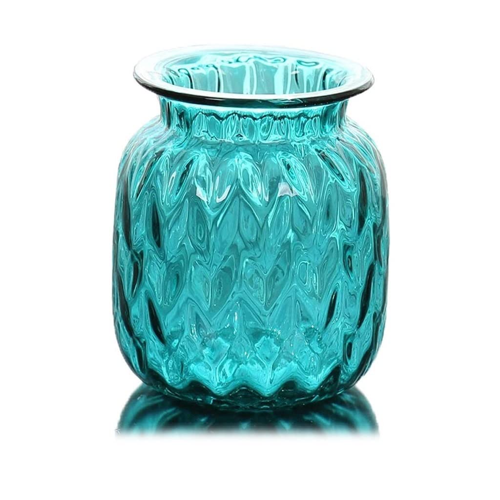 Elegant Crystal Glass Vase for Hydroponics Plants & Flower Arrangements - 13x18cm Decorative Tabletop Centerpiece for Home, Office, Wedding & Party Decor (Color: A) | Perfect for Living Room, Dining Table, and Gift Giving