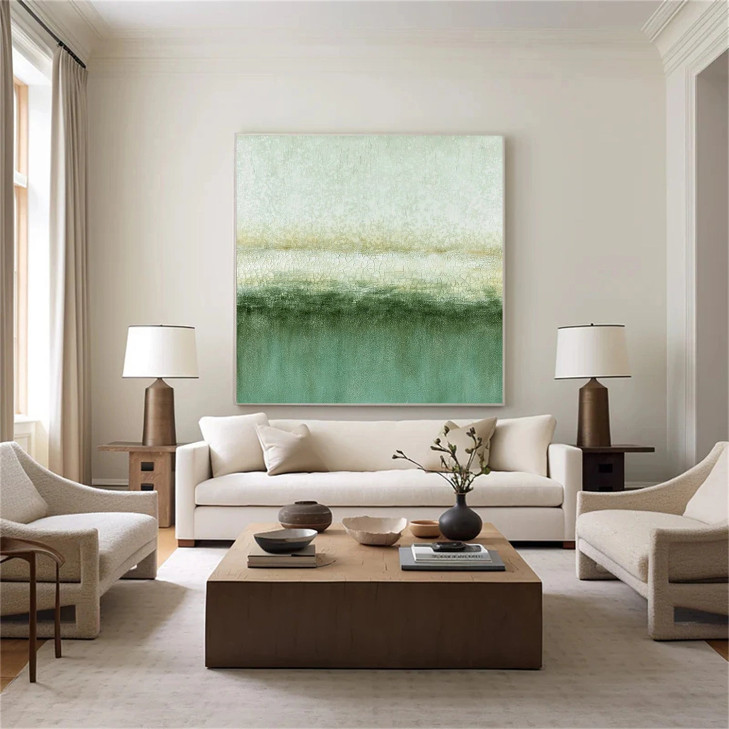 Abstract Painting #AB 428 - Modern Wall Art for Home & Office Decor | Unique Handmade Canvas Artwork for Living Room, Bedroom & Workspace