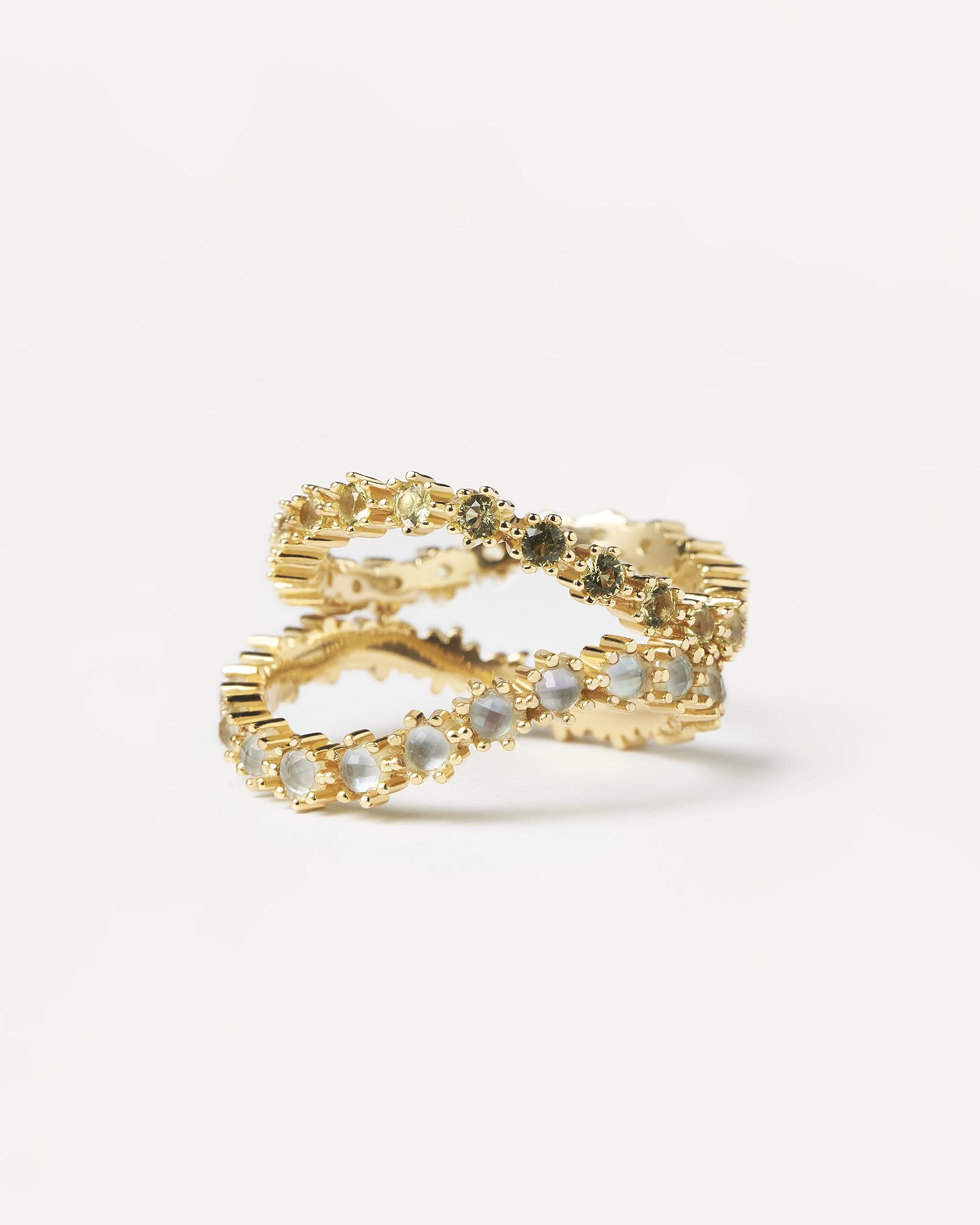 Kara Rings for Women - Elegant Gold & Silver Stackable Rings Set | Perfect for Everyday Wear, Gifts & Special Occasions
