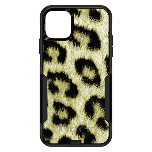 Yellow Black Leopard Fur Skin Print On Black Case