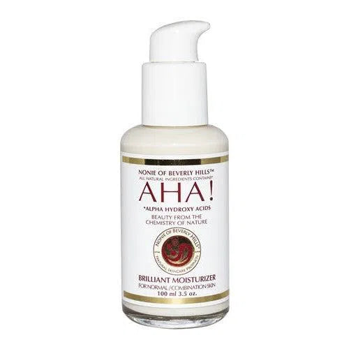 Nonie of Beverly Hills AHA! Brilliant Moisturizer - Brightening Face Cream with Glycolic Acid for Glowing Skin | Perfect for Daily Hydration & Anti-Aging Routine