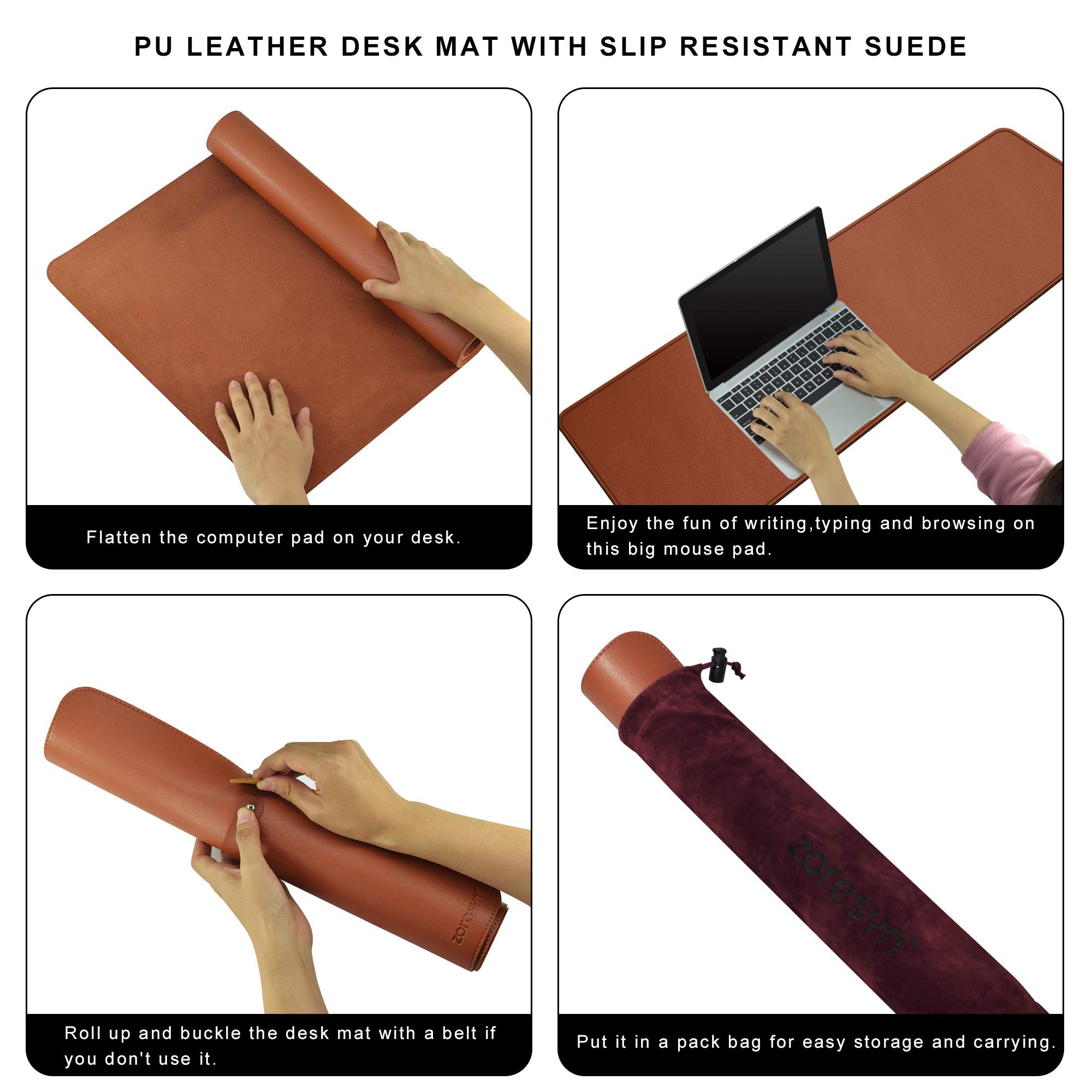 Premium PU Leather Desk Pad (55.1