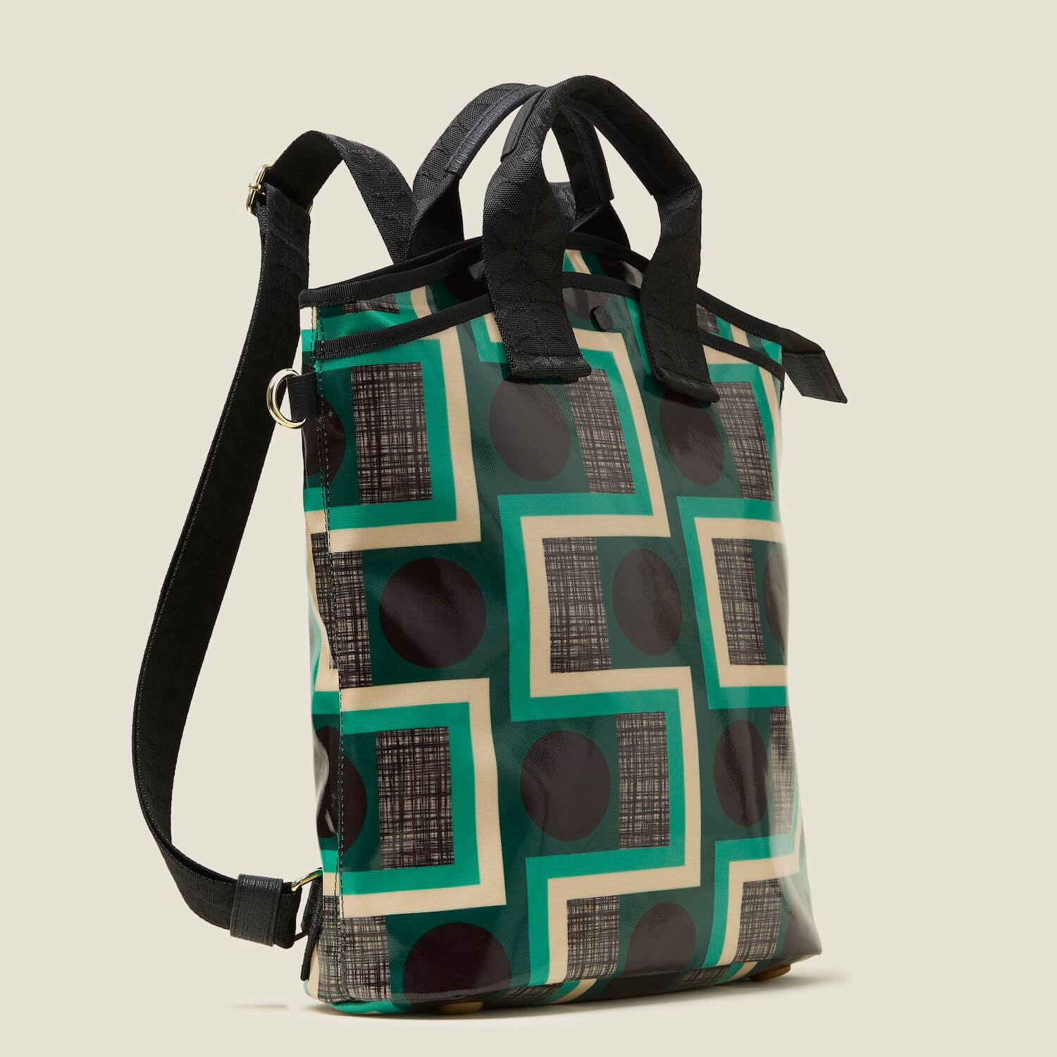 Premium Carry Backpack with Adjustable Straps - Stylish & Durable for Travel, Hiking & Daily Use - Balcony Spot Emerald Green Design