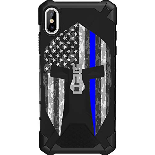 Black, Spartan Reverse (Thin Blue Line Police)