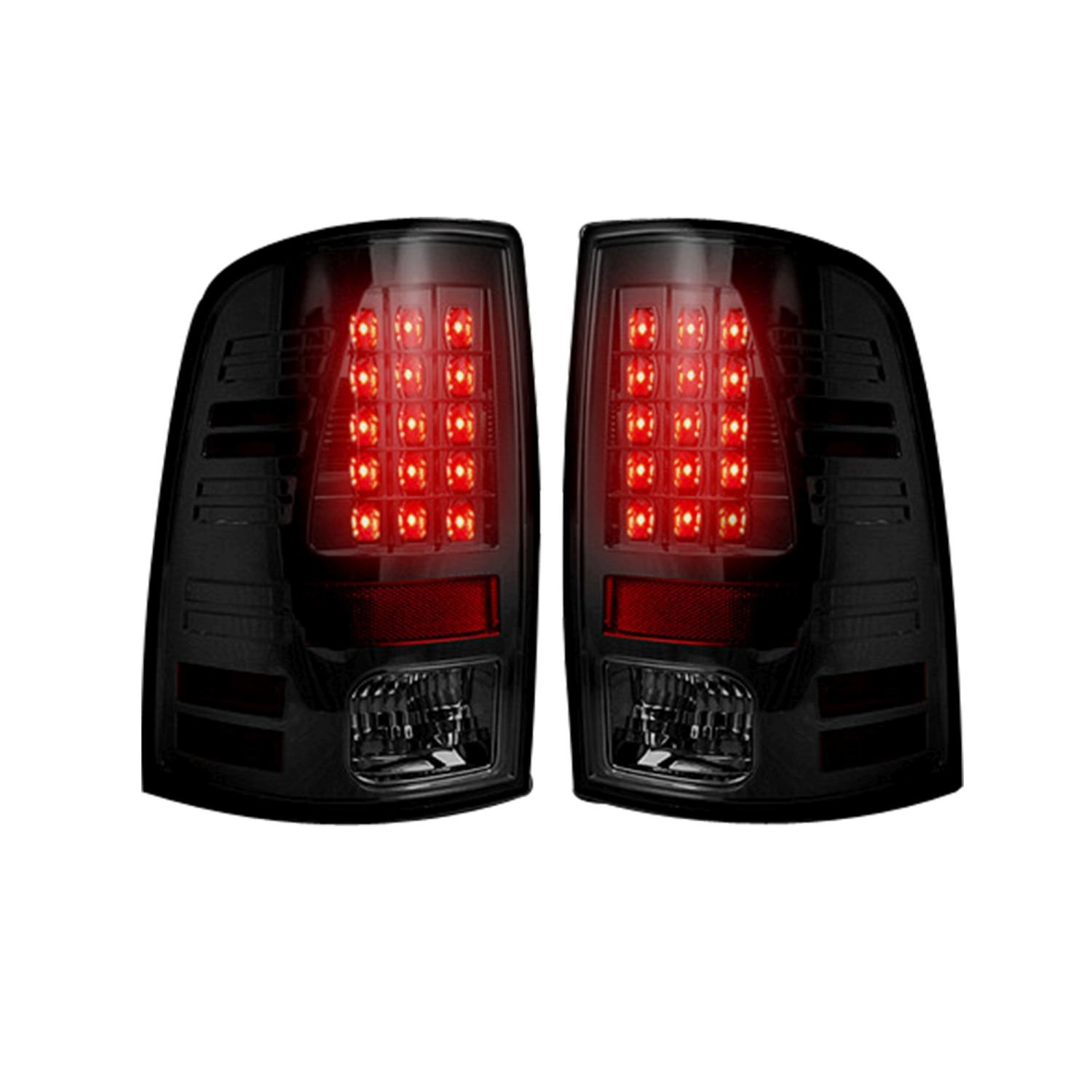 Recon 264169BK LED Tail Lights - Black Smoke Lens for Trucks, Jeeps & SUVs - Enhanced Visibility & Style