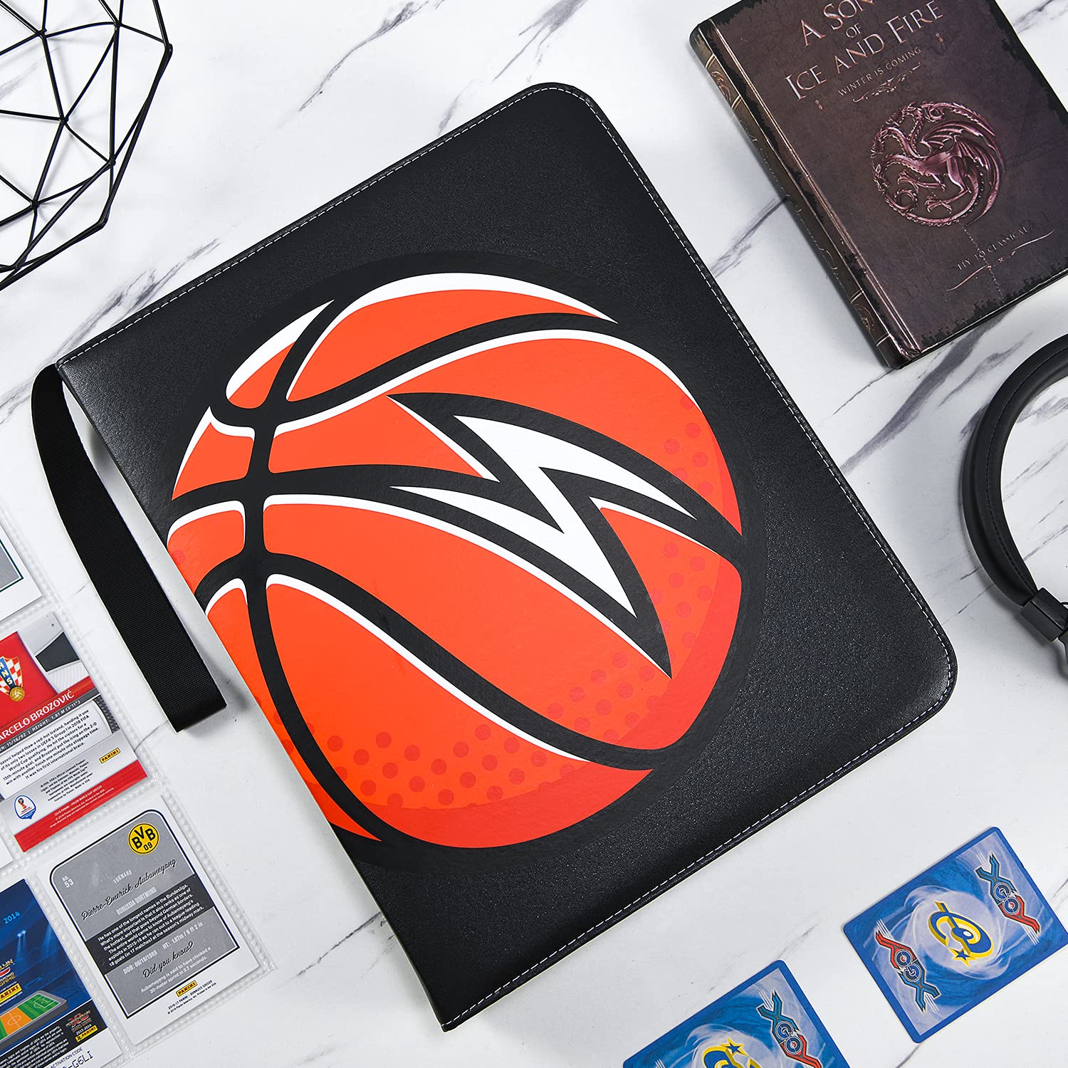 PACKAPRO 900 Pocket Sports Card Binder - Trading Card Holder with Protective Sleeves for Basketball, Baseball & Football Cards - Perfect for Collectors, Tournaments & Display Storage