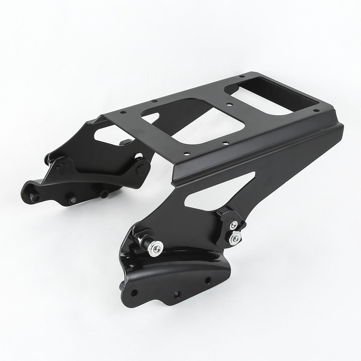 XFMT 4-Point Docking Hardware Kit & 2-Up Tour Pack Luggage Rack for Harley Touring Models 2009-2013 | Heavy-Duty Motorcycle Cargo Carrier for Long Rides & Road Trips