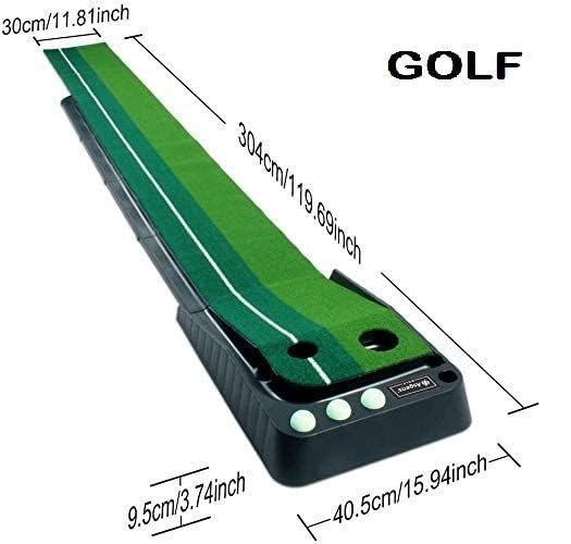 Auto Return Golf Putting Mat - Indoor/Outdoor Practice Green