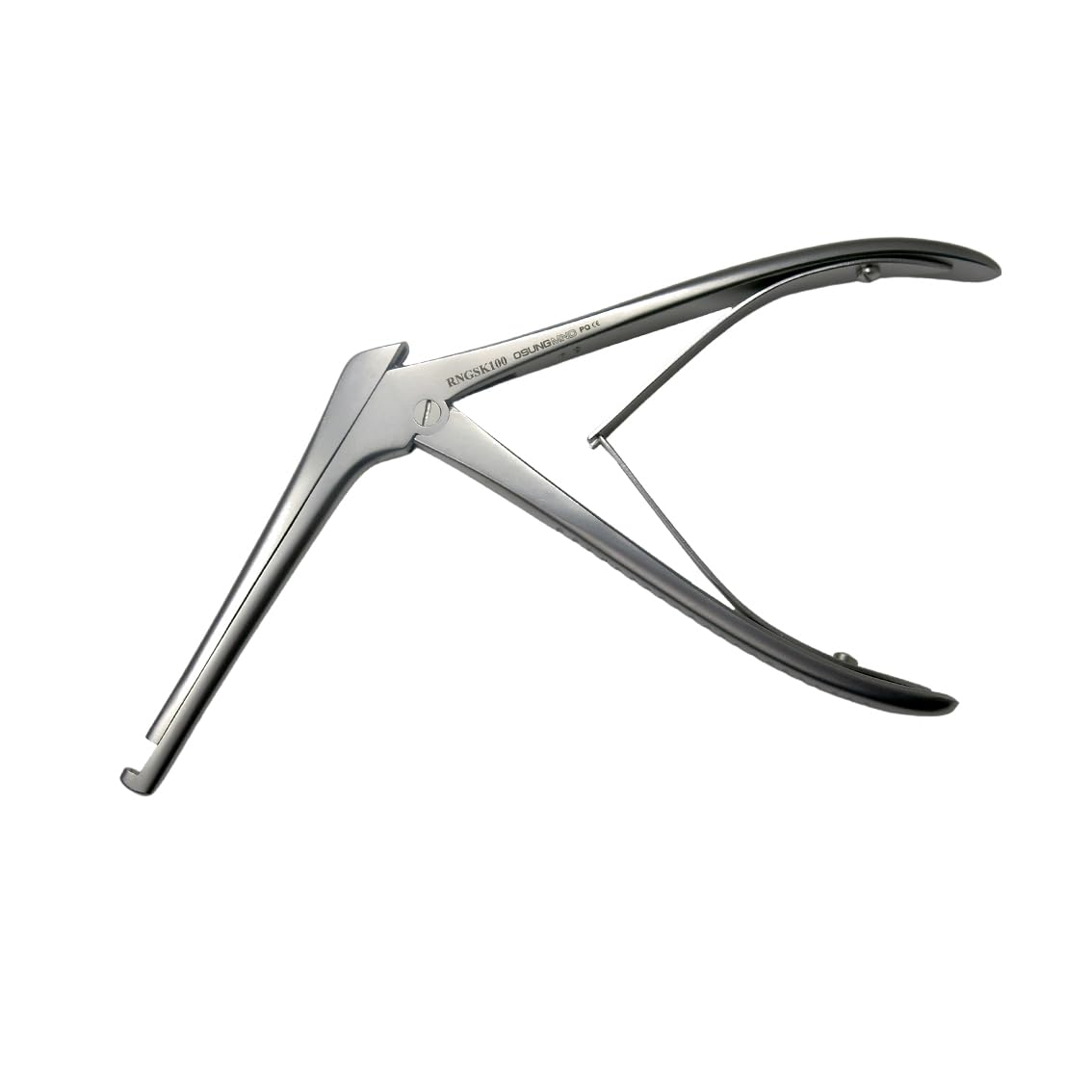 Osung RNGSK100 Bone Rongeur Surgical Instrument - Kerrison Style, 10cm Beak Length, 4mm Bite Width | Ideal for Neurosurgery, Orthopedic & Spinal Procedures