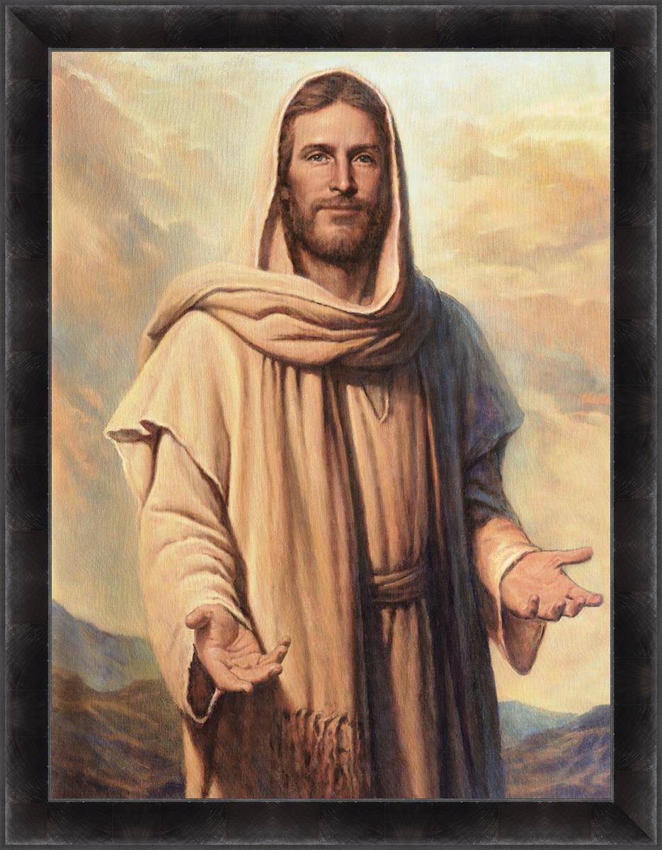 Abide With Me Large Wall Art - Inspirational Canvas Print for Living Room, Bedroom & Office Decor - Perfect for Home, Church & Spiritual Spaces