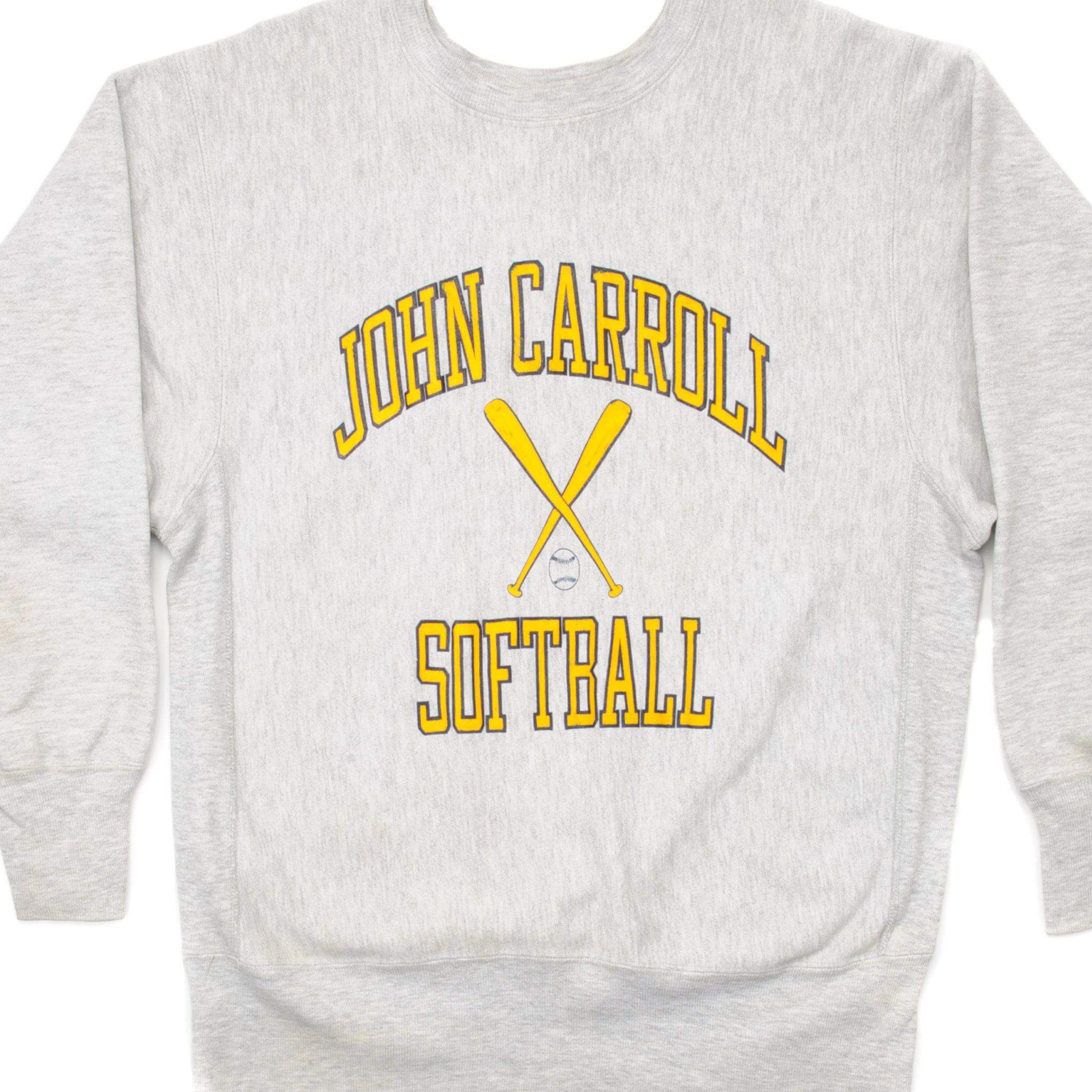 Vintage Champion Reverse Weave John Carroll University Sweatshirt 1990s Large Made in USA - Retro College Style for Casual Wear & Street Fashion