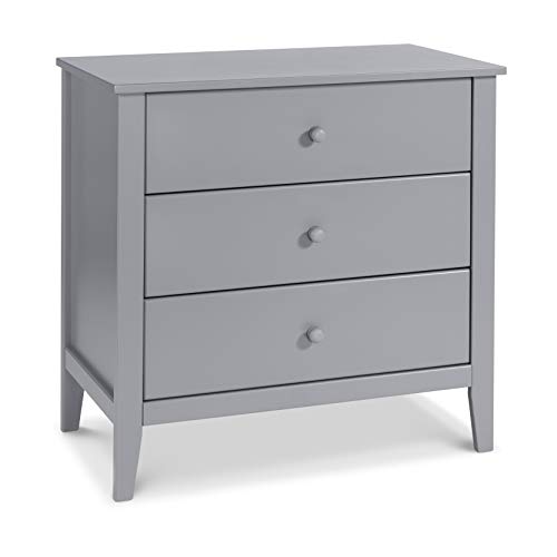 Carter's by DaVinci Morgan 3-Drawer Dresser in Grey - Nursery & Kids Room Storage Furniture for Baby Clothes, Toys & Essentials