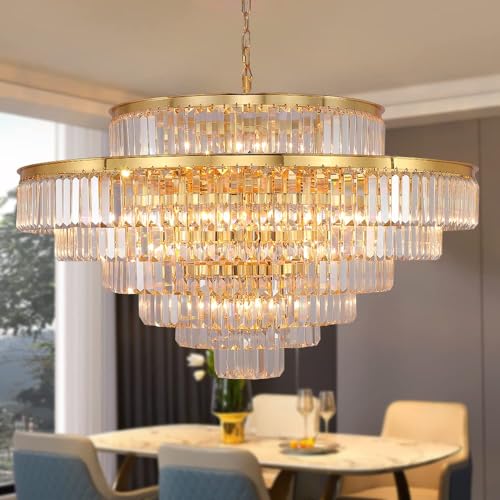 Dia40'' 28lights 7-tier Plating Gold
