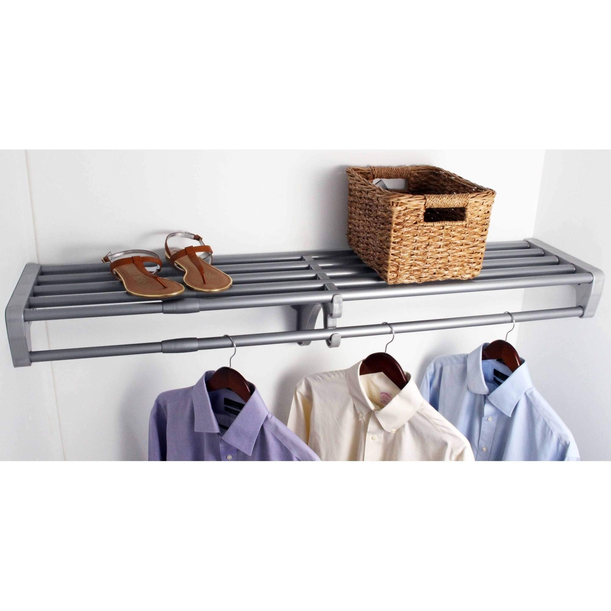 EZ Shelf - DIY Expandable Closet Shelf and Rod (40