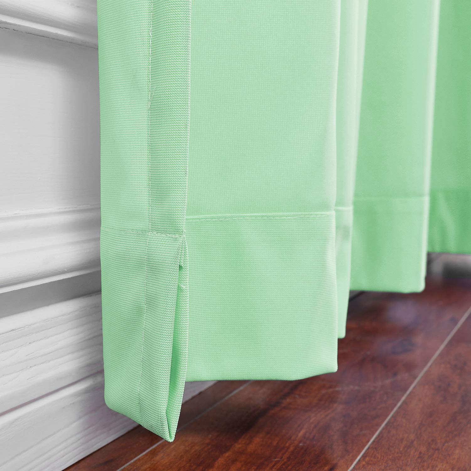 Cololeaf 10ft Wide x 8ft Tall Nickel Grommet Medical Privacy Curtain - Flexible Hospital & Clinic Room Divider for High Ceilings - Green Customizable Curved Decorative Curtain for Labs, Patient Rooms & Healthcare Facilities