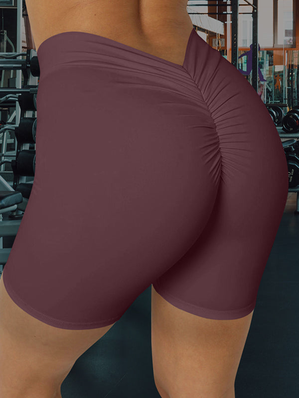 ZASUWA Women's High Waisted Scrunch Butt Lifting Leggings - Deep V Back Yoga Pants for Workout, Gym & Casual Wear