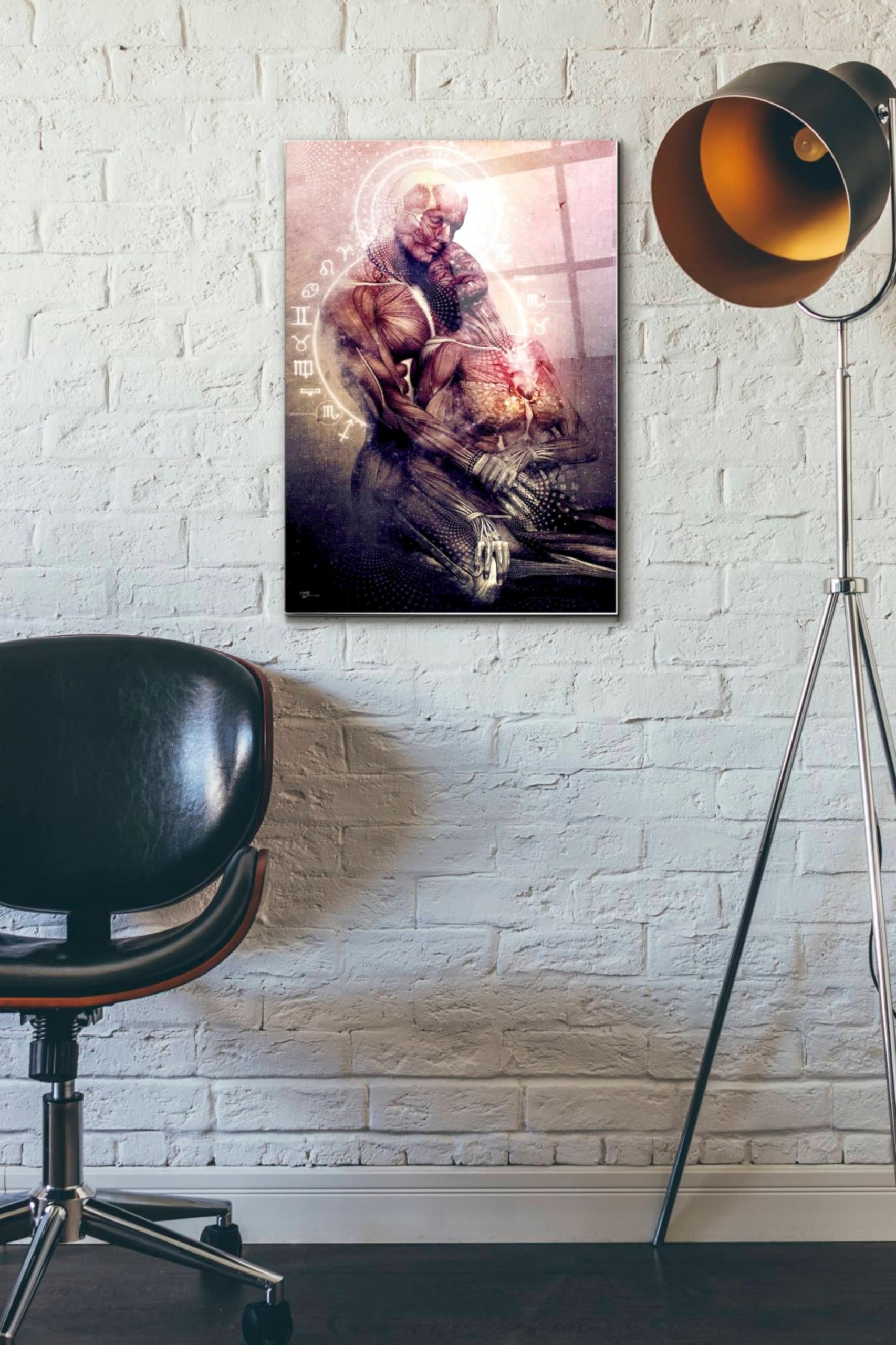 Epic Art 'Between The Teardrops' by Cameron Gray - 16x24 Inch Acrylic Glass Wall Art Painting - Modern Home Decor for Living Room, Bedroom & Office