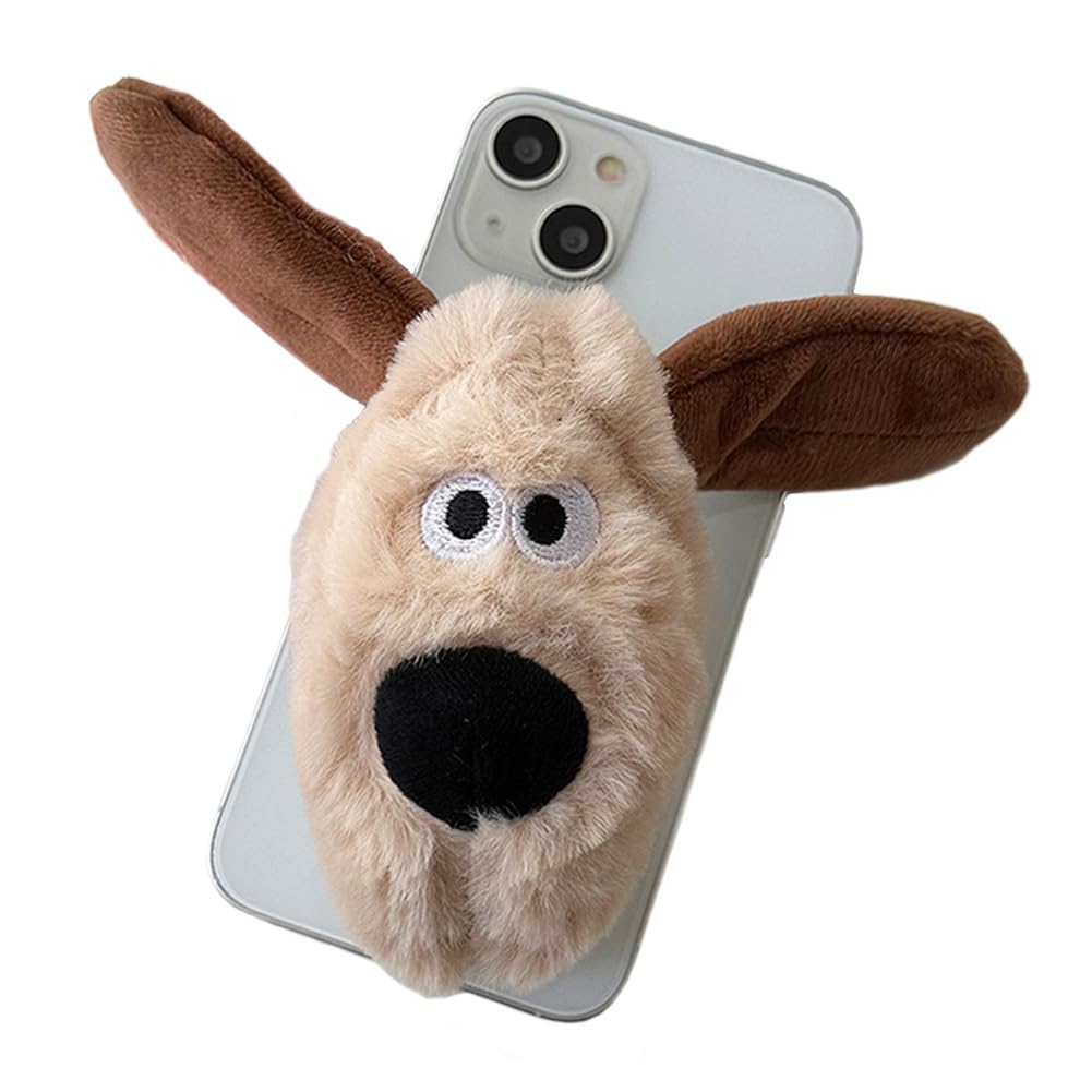 Wallace & Gromit Pop Tok Phone Holder - Gromit Grip Cute Animal Tok for Car, Desk, and Travel