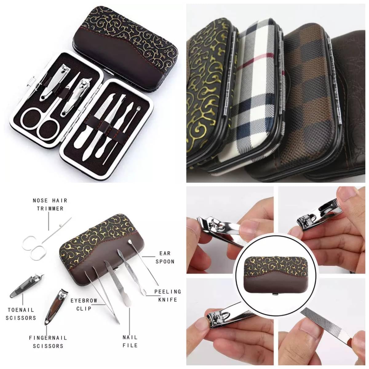 7-in-1 Professional Manicure & Pedicure Kit for Women - Complete Nail Care Set with Stainless Steel Tools - Perfect for Home Spa, Salon Use & Gift Giving
