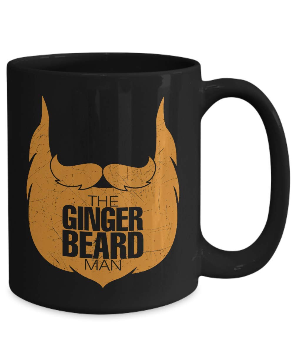 The Ginger Beard Man Coffee Mug - Funny Novelty Gift for Men, Dad, Husband - Perfect for Office, Home & Gifting - Ceramic Tea Cup with Handle