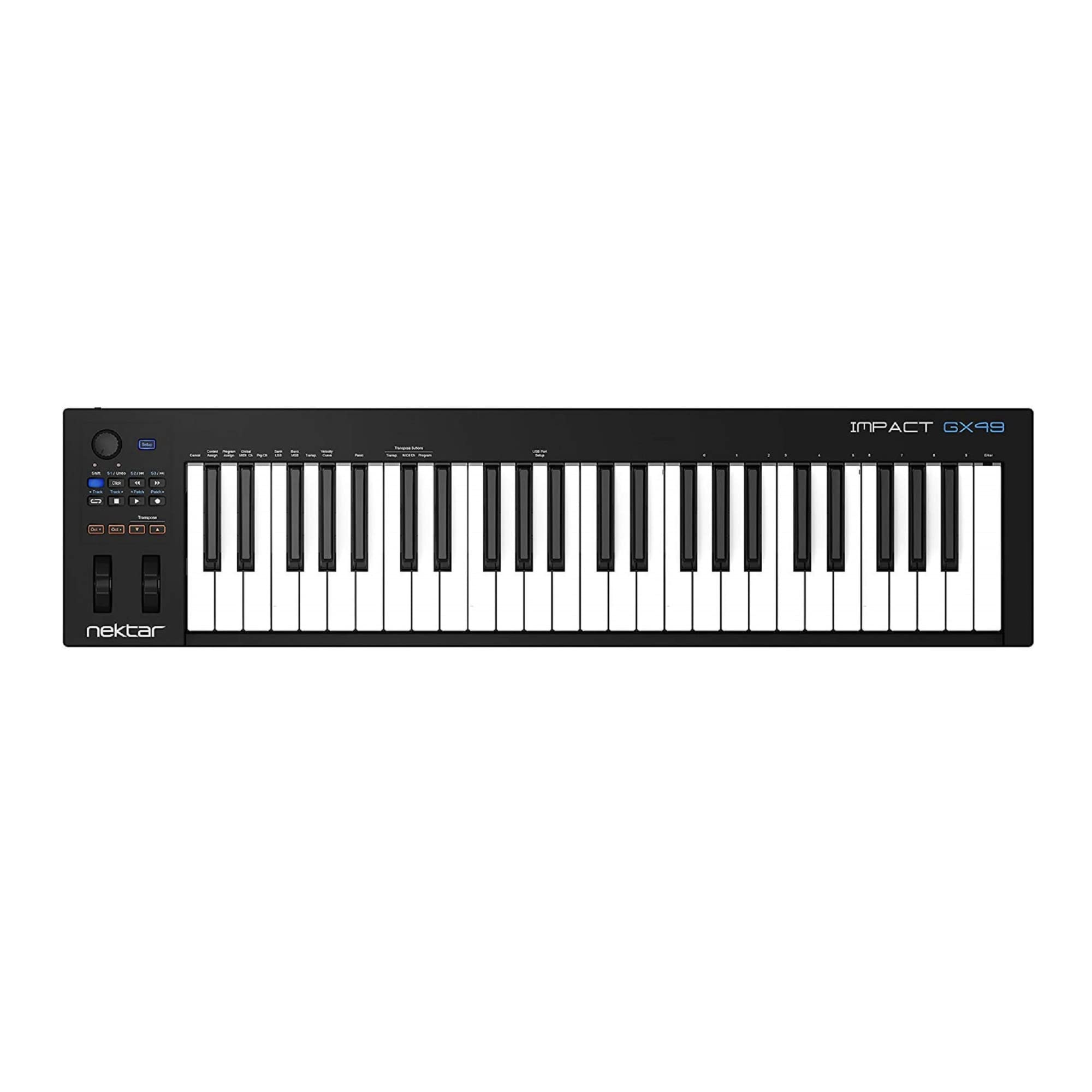 Nektar Impact GX49 49-Key USB MIDI Keyboard Controller - Premium Music Production Tool for Home Studio & Live Performances
