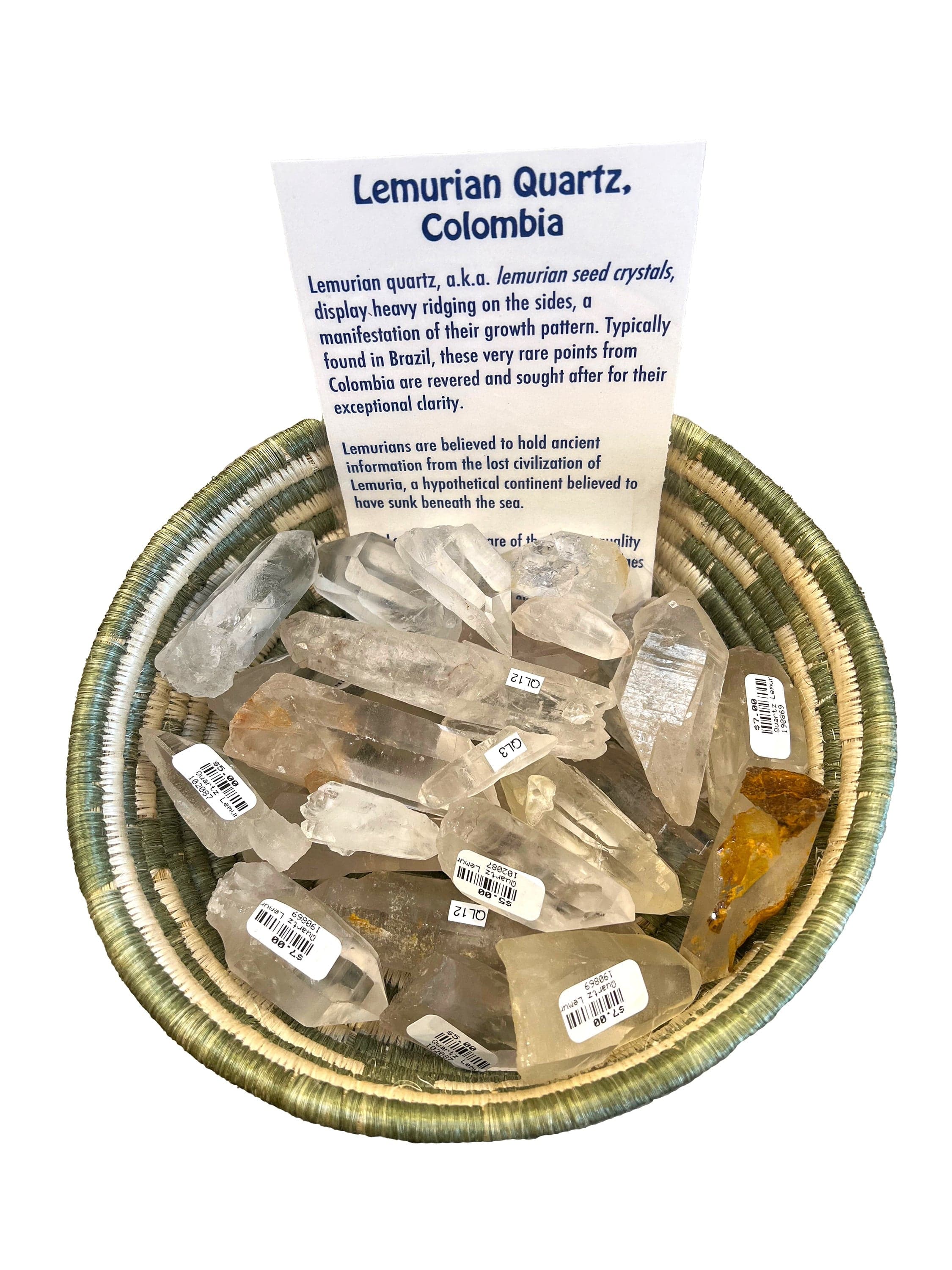 Natural Lemurian Quartz Point - Healing Crystal for Meditation, Energy Work & Spiritual Growth | Perfect for Home Decor, Yoga & Reiki