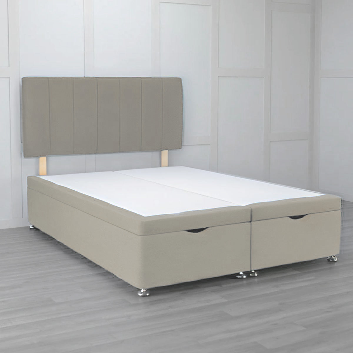 Front Opening Ottoman Bed Base with Storage - Space Saving Bed Frame for Small Rooms & Apartments | Perfect for Extra Storage & Guest Beds