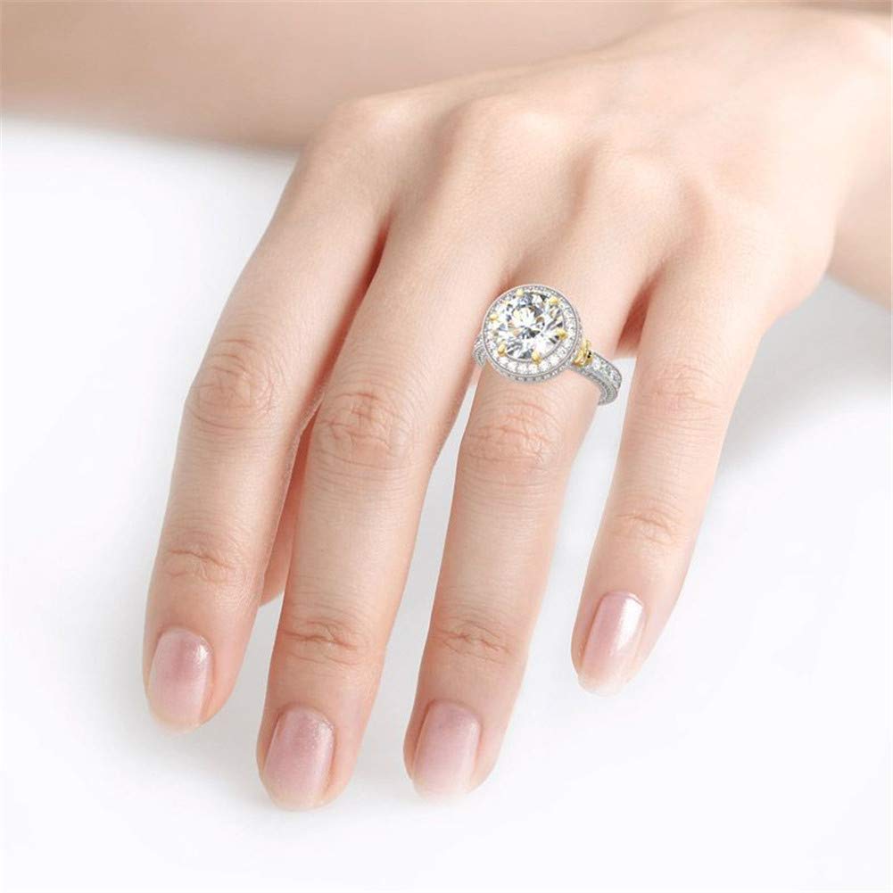 Jeulia 6.5 Carat Skull Ring for Women - Sterling Silver Two Tone Halo Engagement Ring with Ruby & Diamond, Anniversary Promise Ring for Her, Jewelry Gift Box Included - Perfect for Gothic Fashion, Wedding Proposal & Romantic Gifts