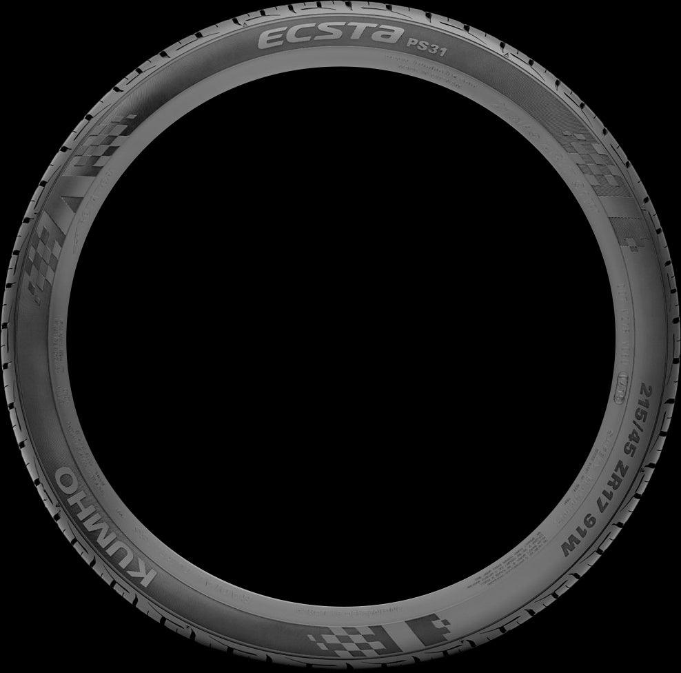 Kumho Ecsta PS31 195/55R15 85V High Performance Summer Tires - Perfect for Sports Cars, Sedans & Daily Driving