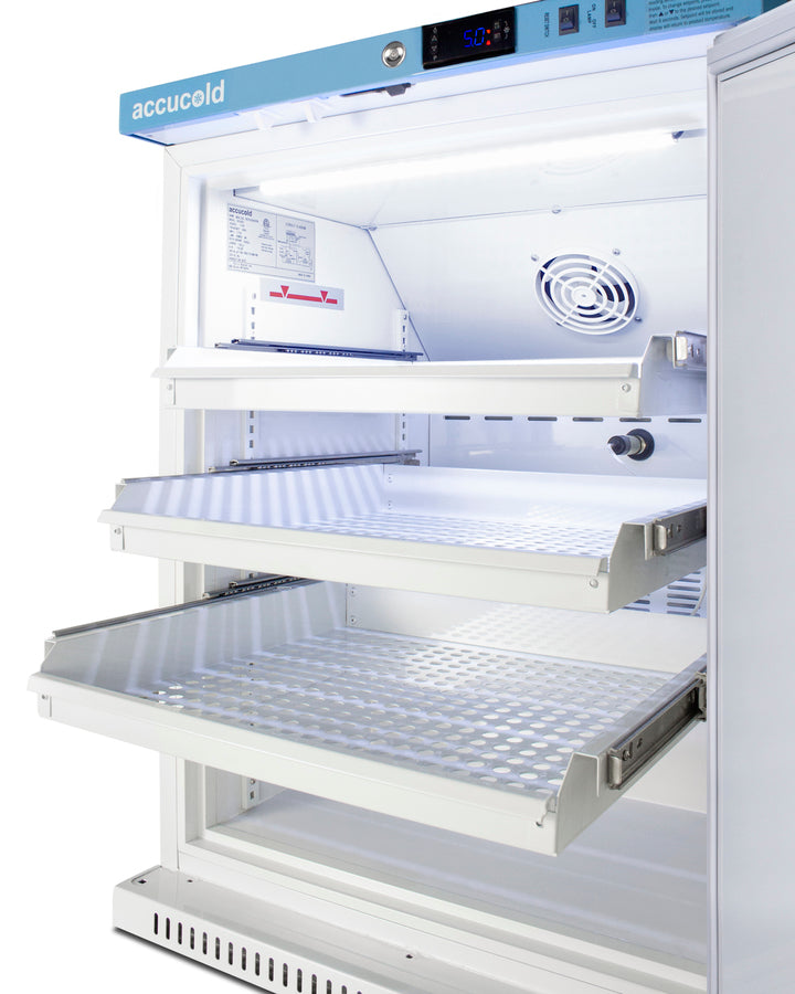 Accucold 6 Cubic Foot ADA Compliant Medical Vaccine Refrigerator with Removable Shelves - Perfect for Pharmacies, Clinics & Vaccine Storage (Model ARS6PVDR)