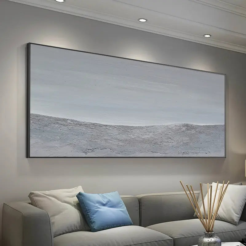 Ocean and Sky Painting #OS 016 - Handmade Canvas Wall Art for Home & Office Decor - Perfect for Living Room, Bedroom or Office
