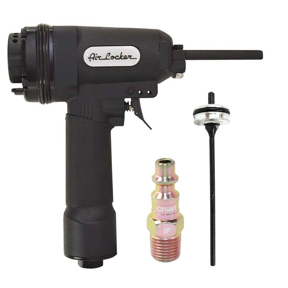 Air Locker AP700-KIT4 1/4 Inch NPT Pneumatic Air Punch Nailer with Piston Driver & Industrial Coupler - Heavy Duty Metal Fastening Tool for Construction, Roofing and Framing Projects