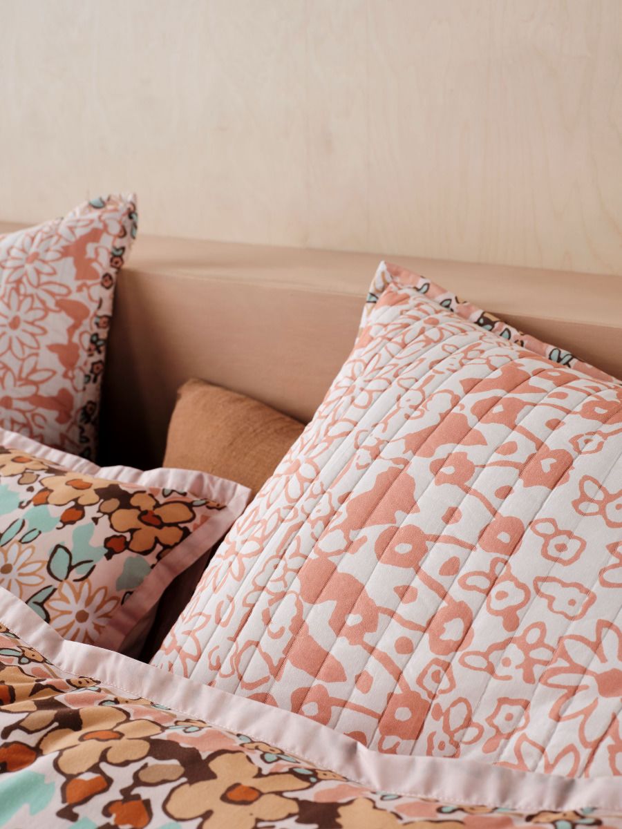 Premium Cassis European Pillowcase Set - 100% Cotton Luxury Bedding by Linen House for Home Decor & Guest Room Styling