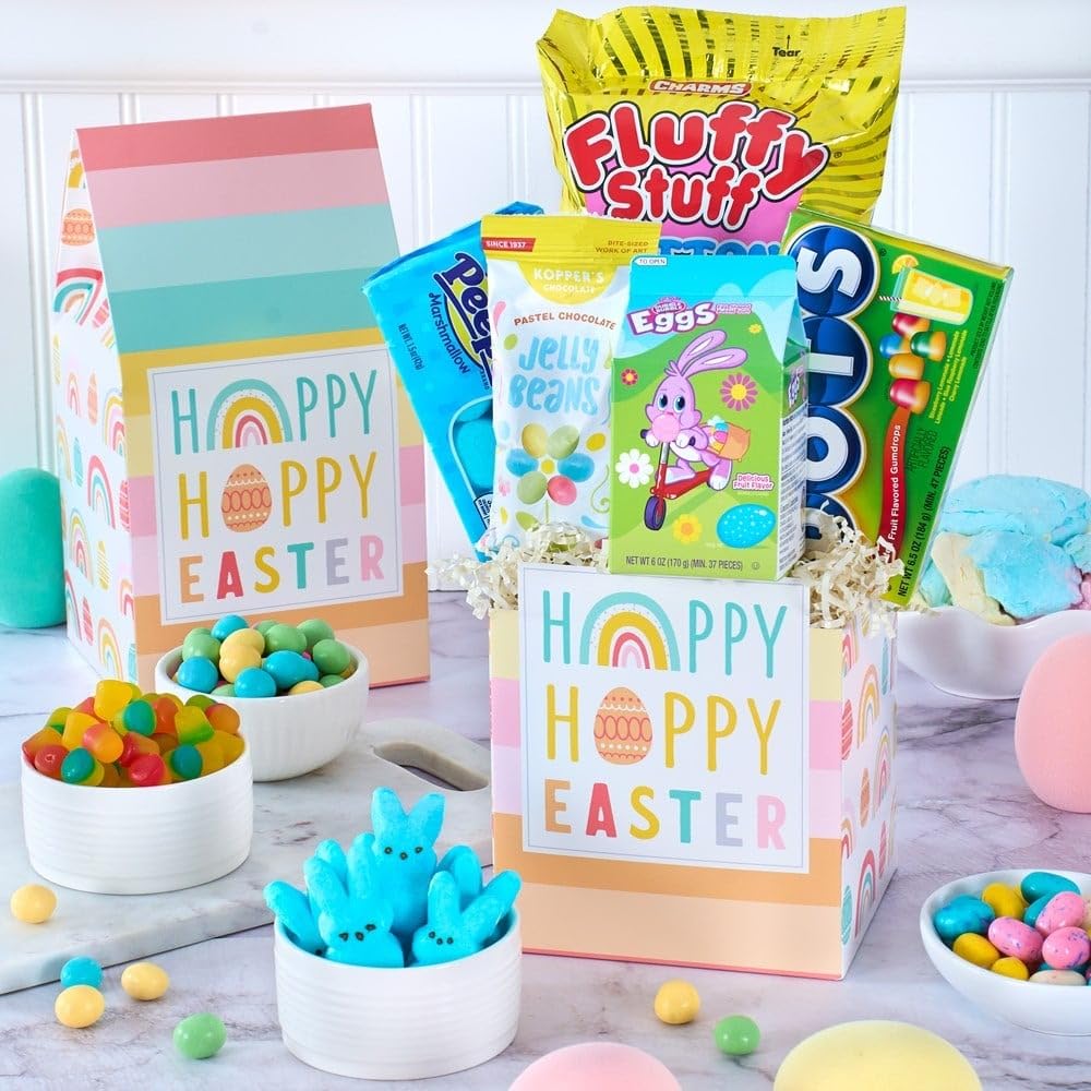 Premium Easter Candy Gift Box - Assorted Chocolates & Treats by GourmetGiftBaskets.com - Perfect for Easter Celebrations, Party Favors & Holiday Gifting