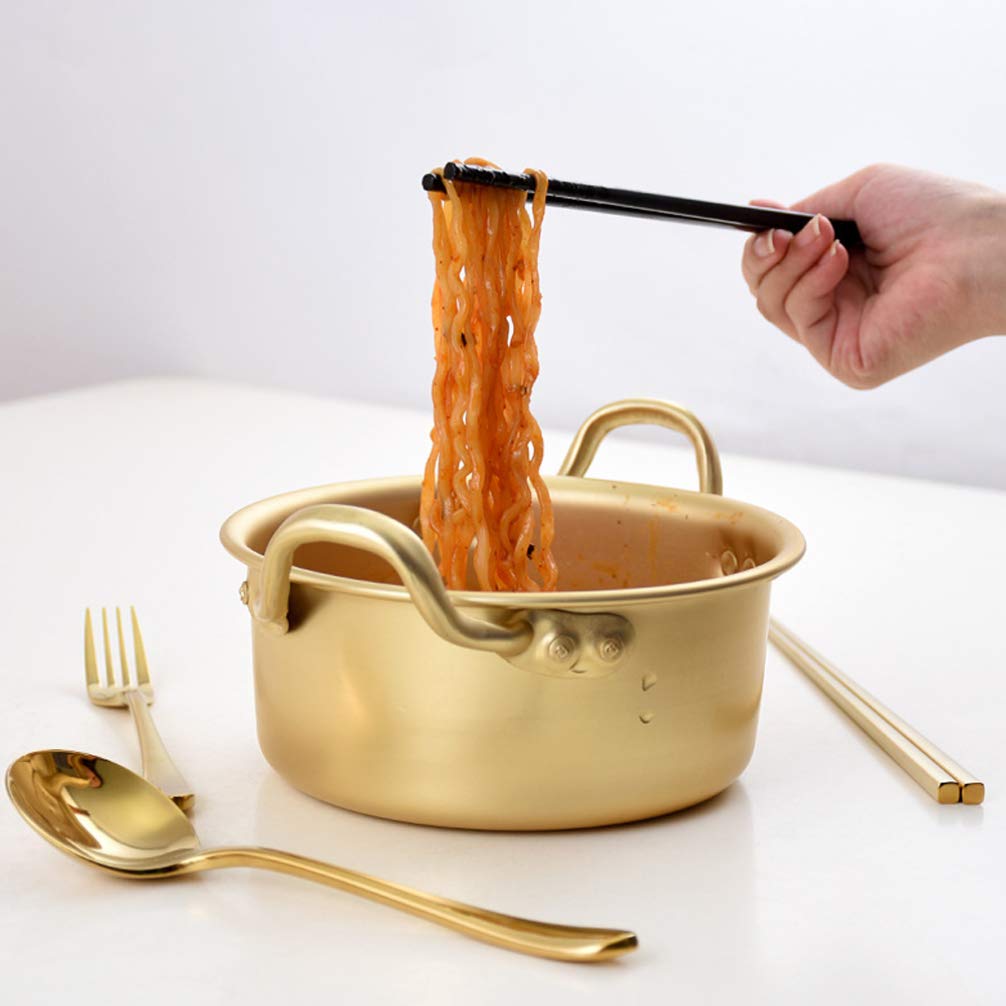 **DOITOOL Korean Instant Noodle Pot – Mini Ramen & Stew Pot with Double Handles, Non-Stick, Multi-Functional for Quick Meals, Dorm Cooking, and Hot Pot at Home**