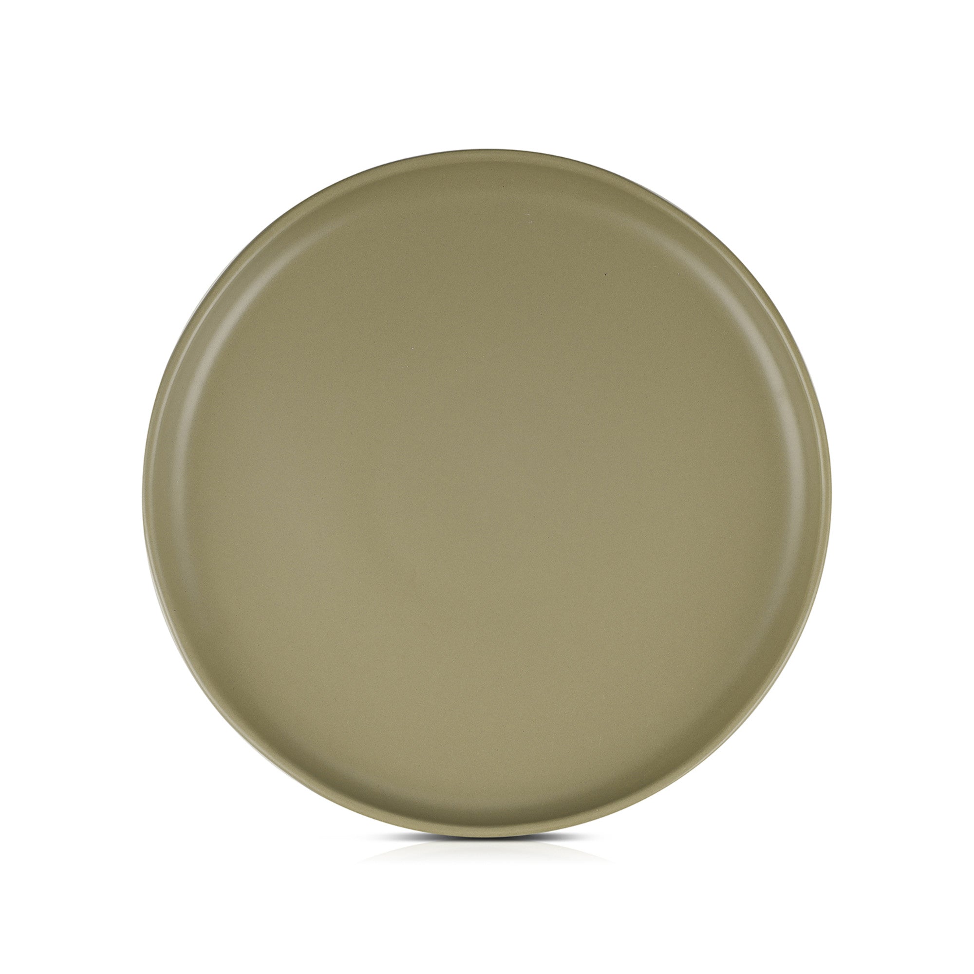 Tom Stoneware Salad Plate - Durable Olive Green Ceramic Dish for Salads, Appetizers & Desserts - Perfect for Dining, Entertaining & Everyday Use