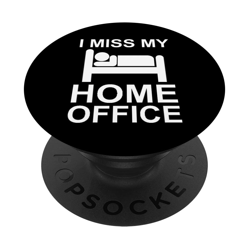 Swappable PopGrip for Home Office & Teleworking - I Miss My Office WFH Accessory for Phones & Tablets | Perfect for Video Calls, Remote Work & Work From Home Setup