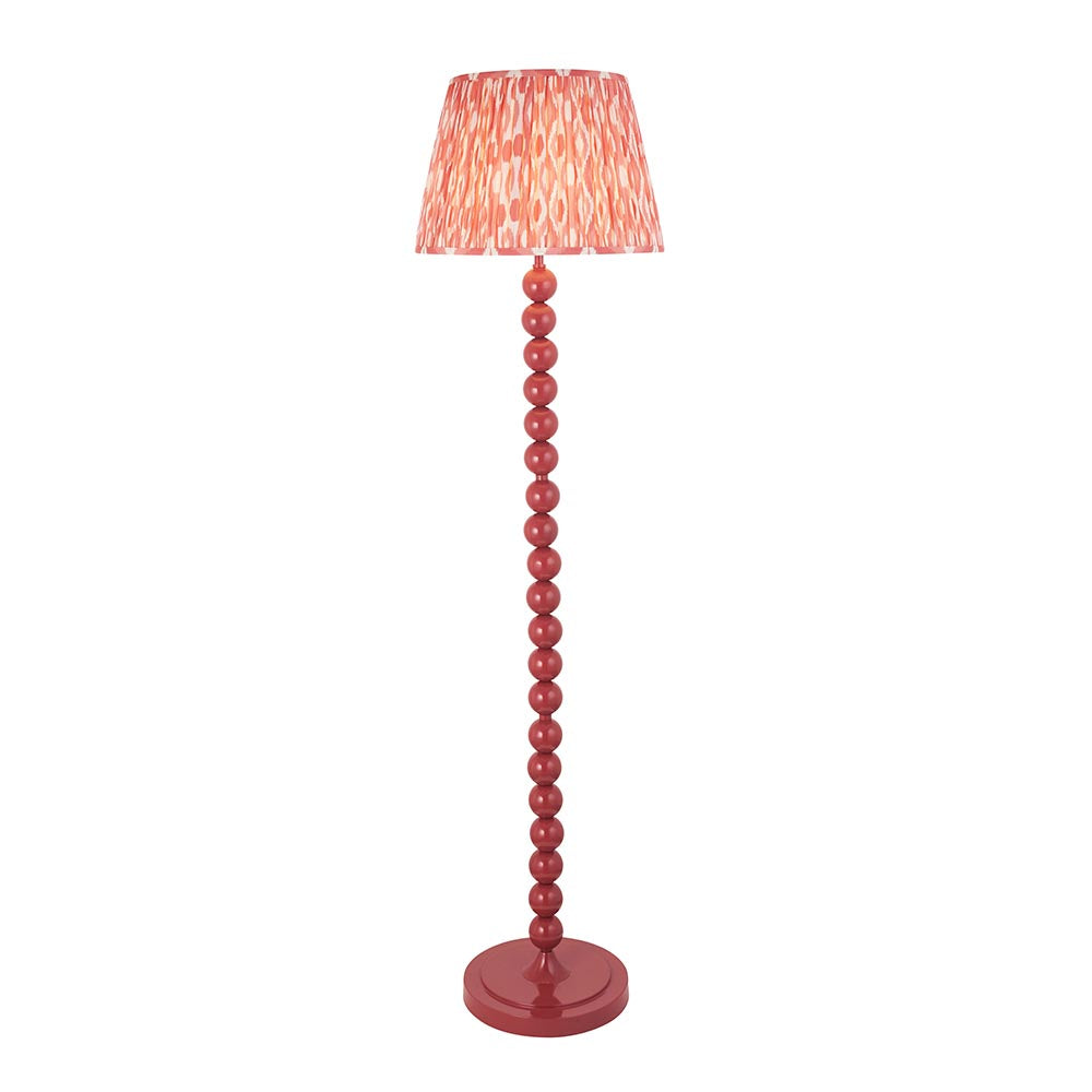 Auralis Ikat Floor Lamp with E27 Socket - Modern Handwoven Design for Living Room, Bedroom & Office Lighting