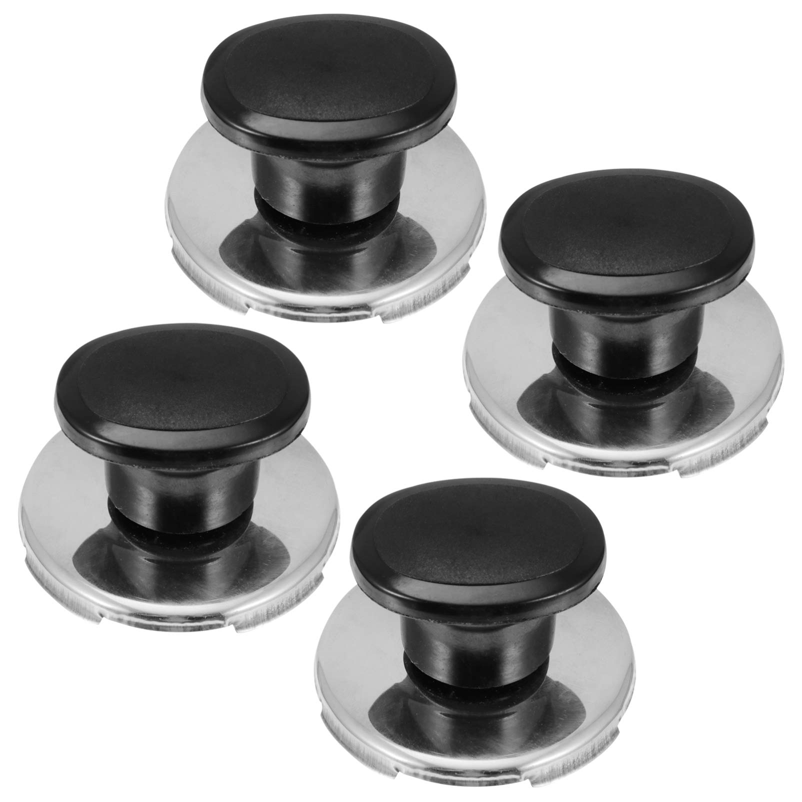 Hemoton 4-Piece Stainless Steel Tea Kettle Lid Knobs - Heat Resistant Pot Handle Replacement for Stovetop Kettles - Perfect for Tea Making, Cooking & Kitchen Safety (Vocalize Model)