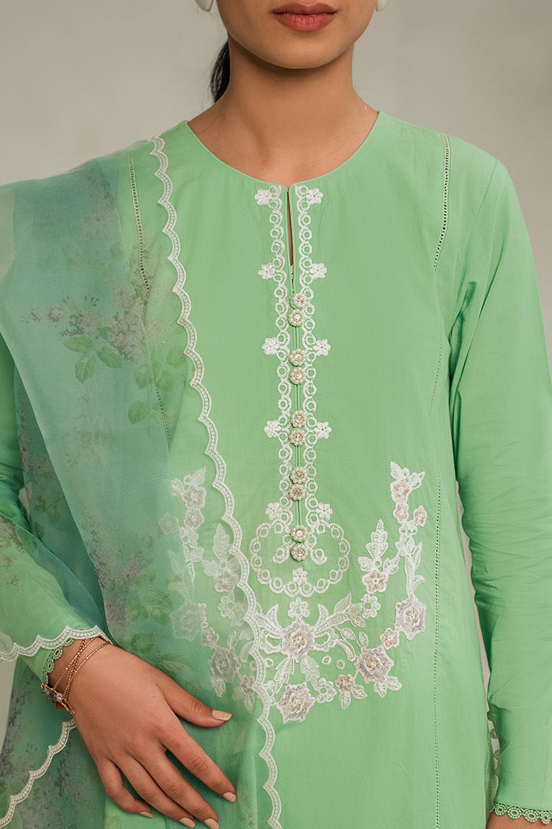 Morning Mist 2-Piece Set (Shirt & Dupatta) - Elegant Indian Ethnic Wear for Women | Perfect for Festivals, Weddings & Special Occasions