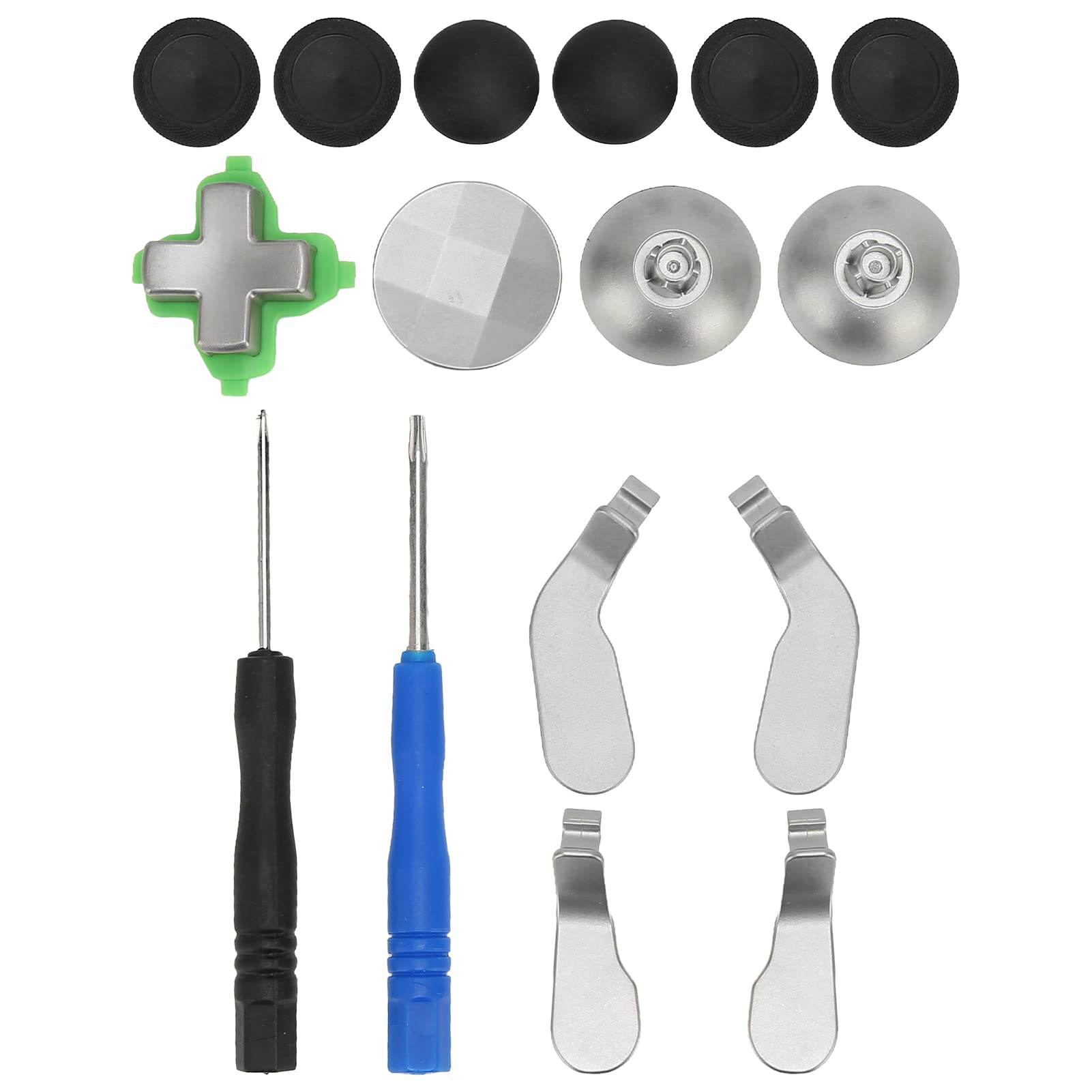 Metal Key Paddle Set for Gaming Controller - Reduce Fatigue for Long Sessions (Black)